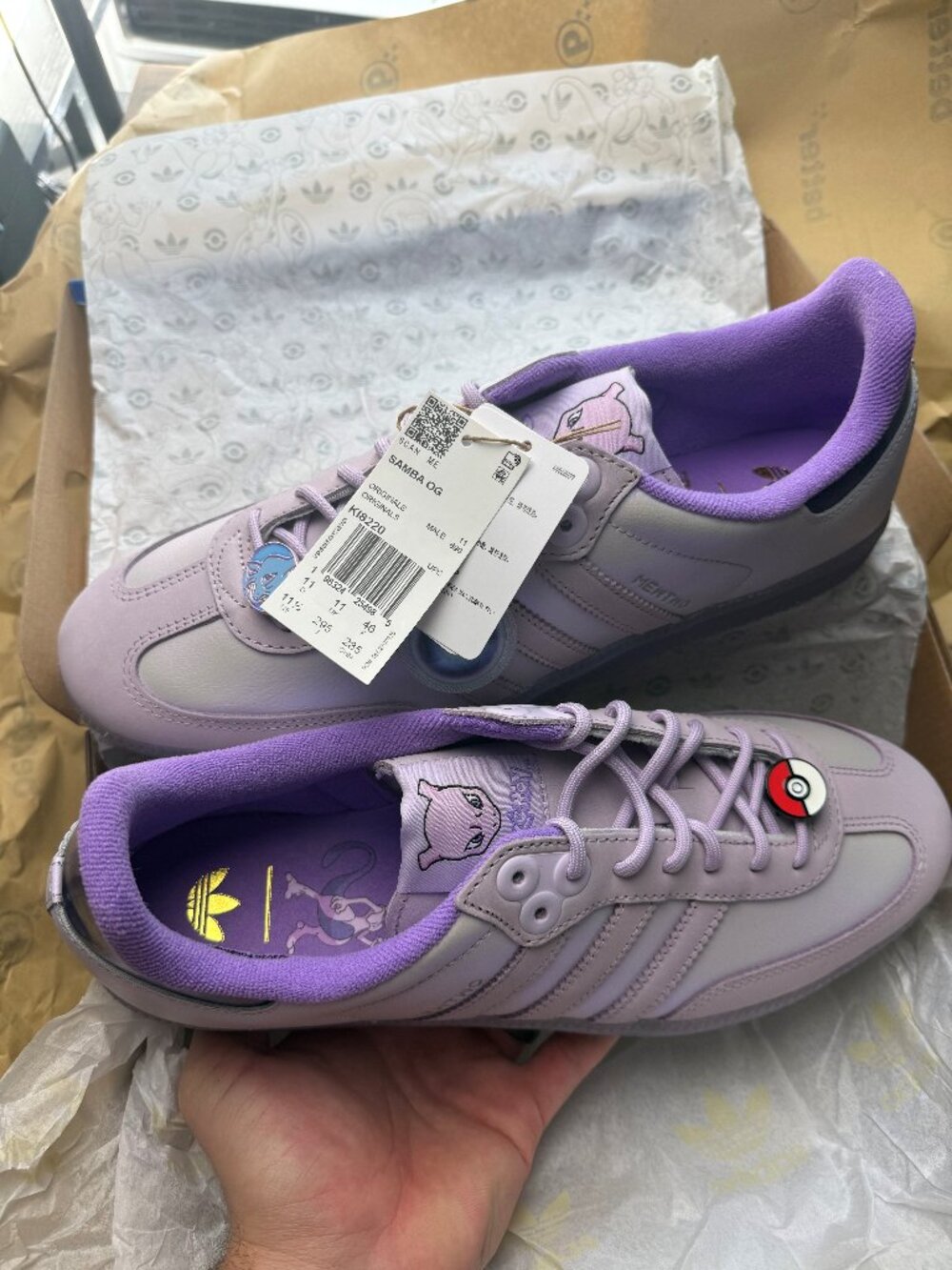 Adidas Samba OG Pokémon Mewtwo 11.5 (Brand New)